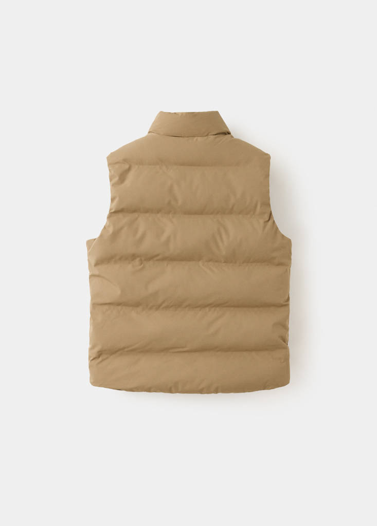 Quilted gilet — Sand