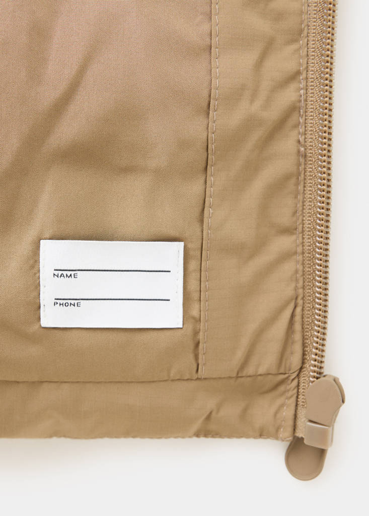 Quilted gilet — Sand