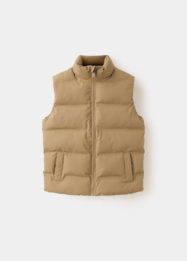 Quilted gilet — Sand