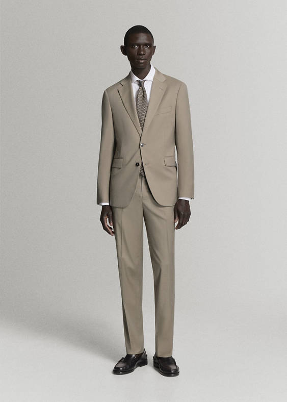 Spodnie garniturowe Milan slim fit
