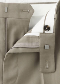 Milan slim fit suit trousers — Mink Grey 8