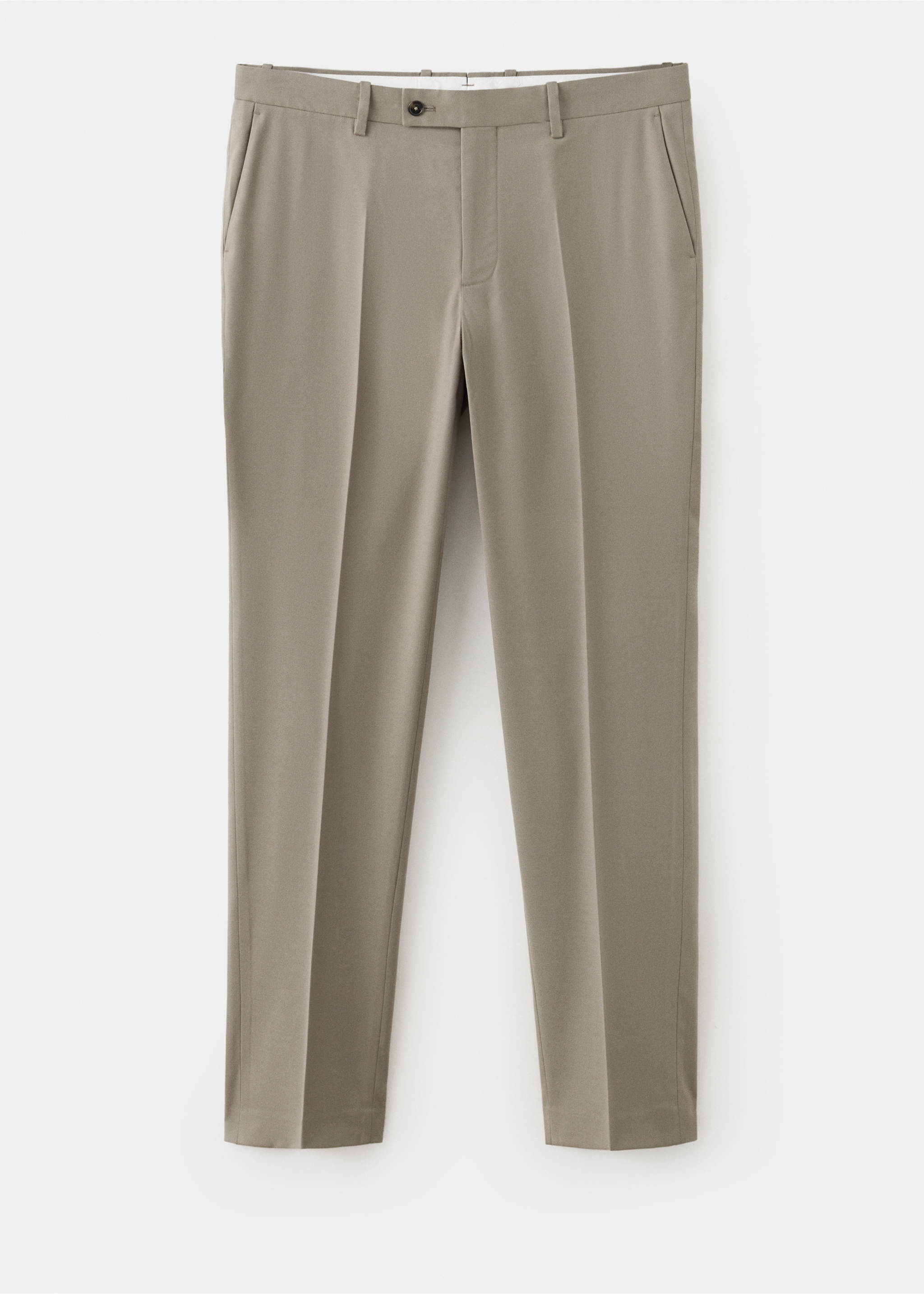 Pantalon costume Milán slim-fit - Article sans modèle, Gris vison. Ref: 37025155-00.