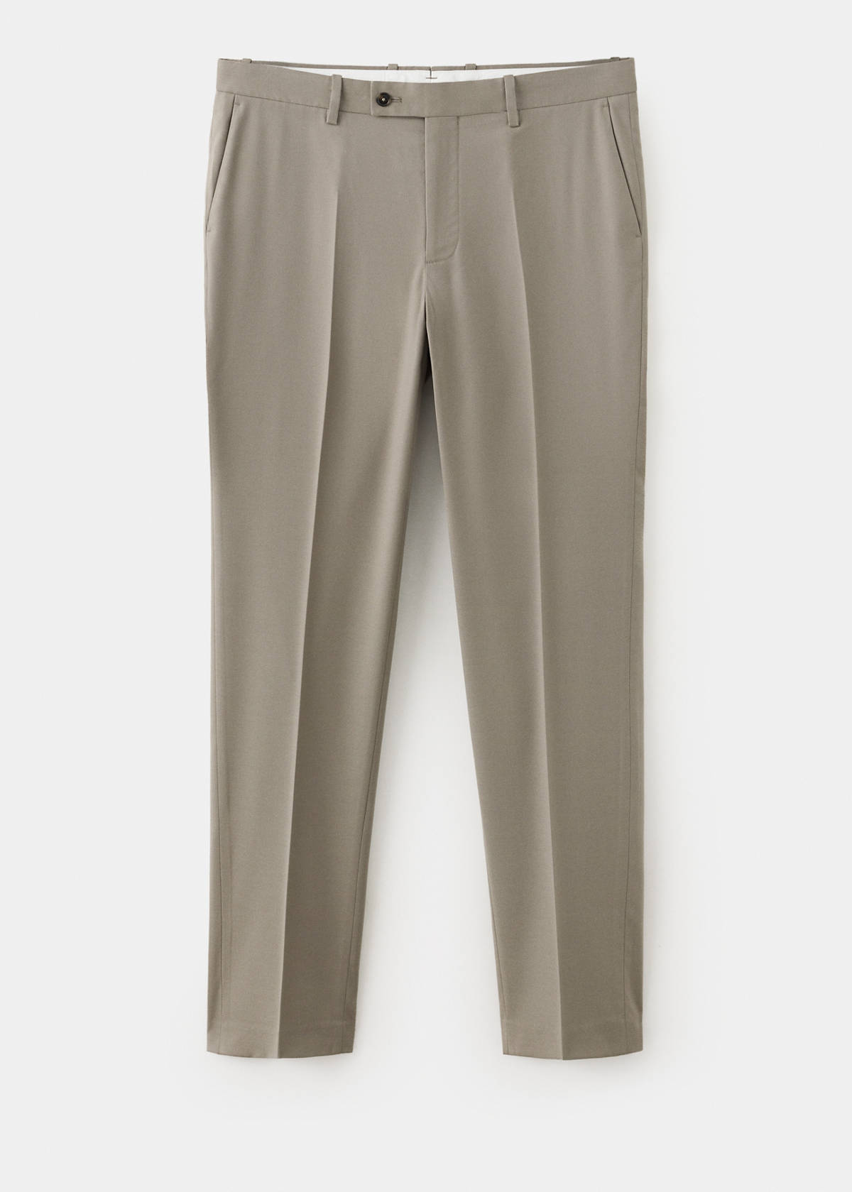 Milan slim fit suit trousers — Mink Grey