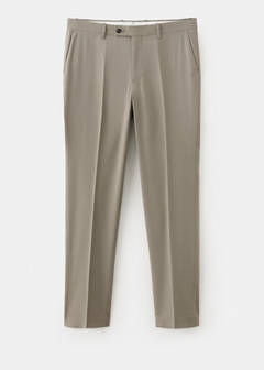Milan slim fit suit trousers — Mink Grey 7