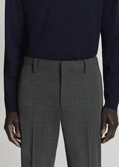 Stretch fabric super slim-fit suit trousers — Dark Heather Grey 4