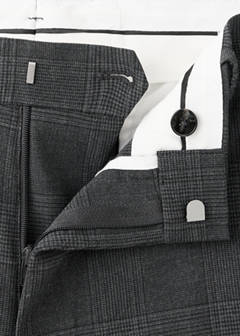 Stretch fabric super slim-fit suit trousers — Dark Heather Grey 8