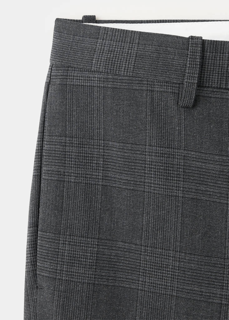 Stretch fabric super slim-fit suit trousers — Dark Heather Grey