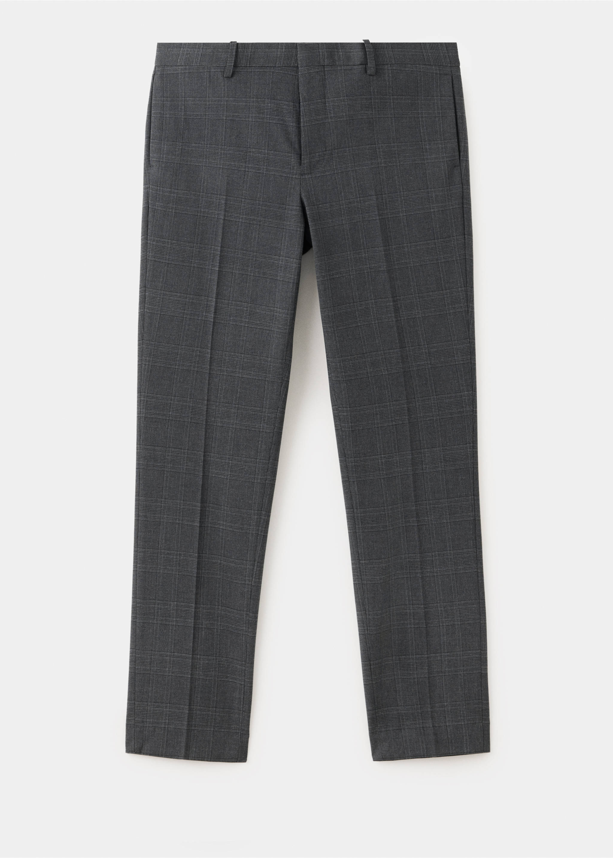 Stretch fabric super slim-fit suit trousers - Article without model, Dark Heather Grey. Ref: 37025157-00.