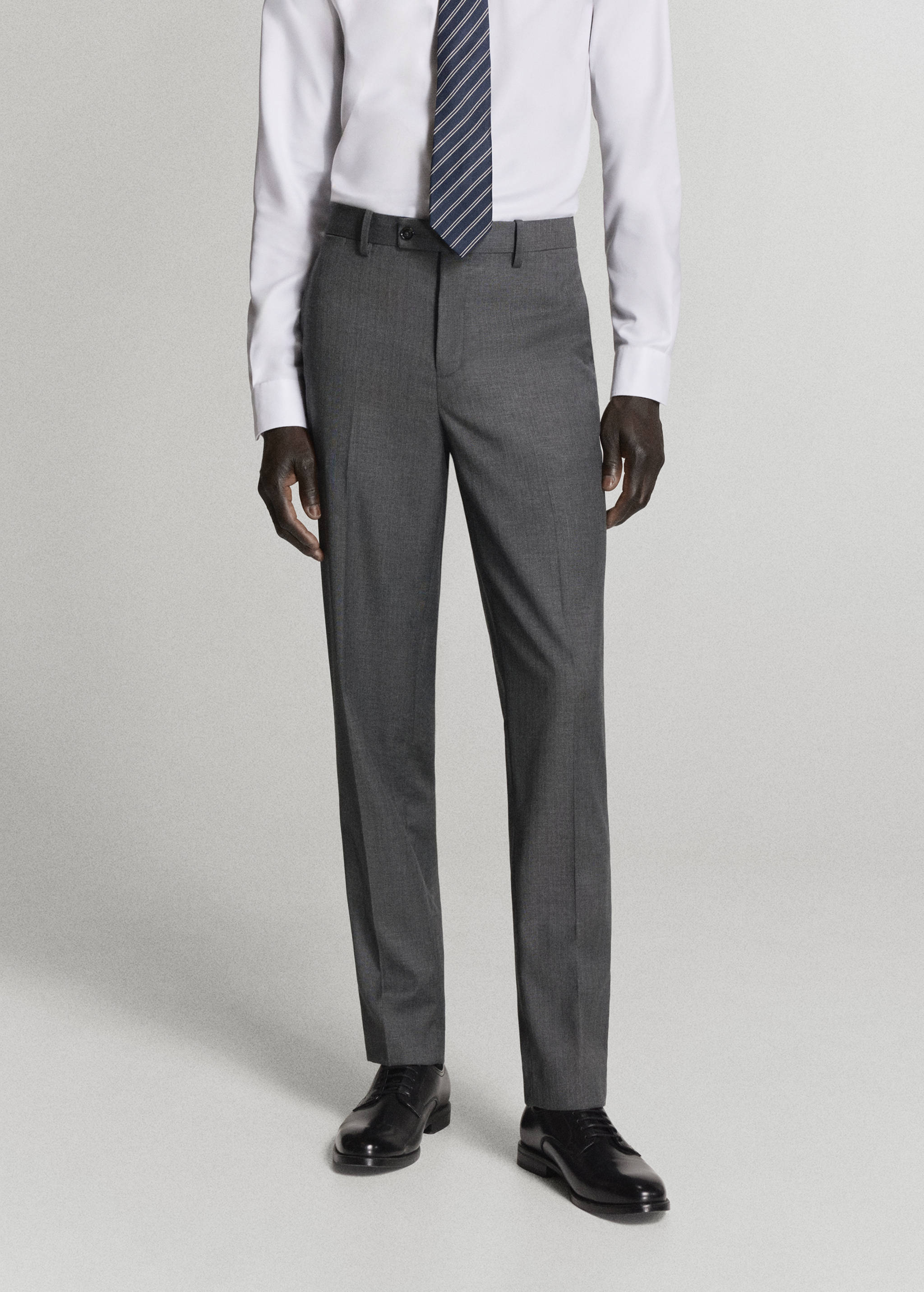 Monaco slim-fit suit trousers - Medium plane