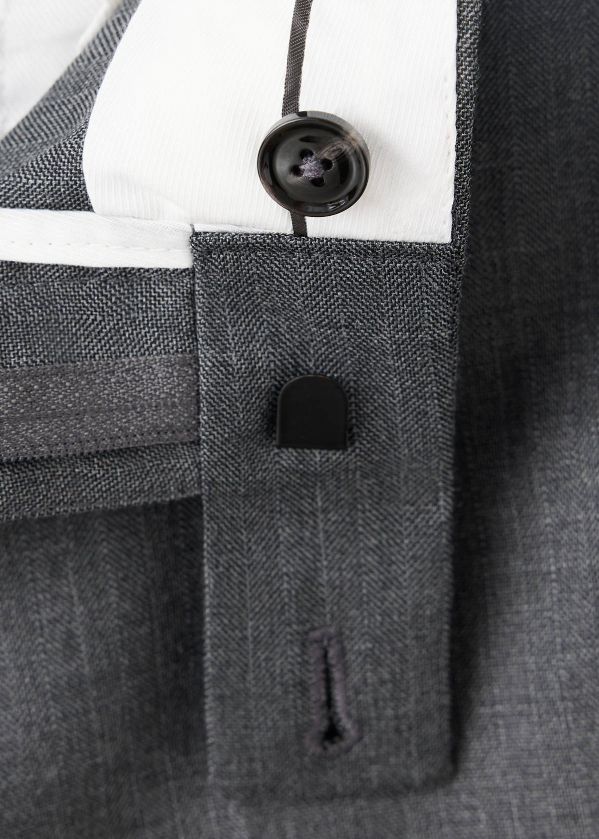 Monaco slim-fit suit trousers — Medium Heather Grey