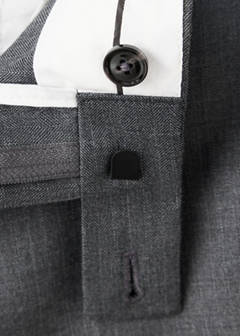 Monaco slim-fit suit trousers — Medium Heather Grey 8