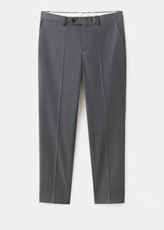 Monaco slim-fit suit trousers — Medium Heather Grey 7