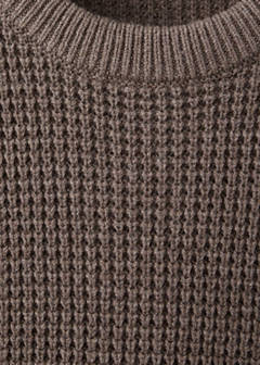 Structured knitted sweater — Coffee 5