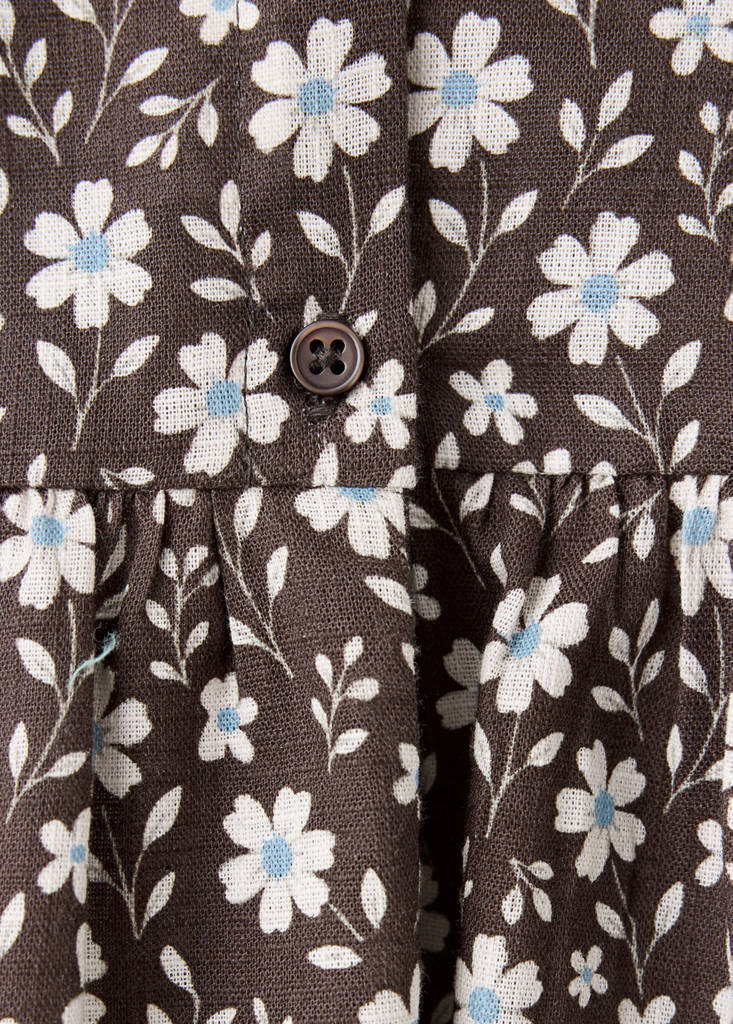 Floral print blouse — Brown
