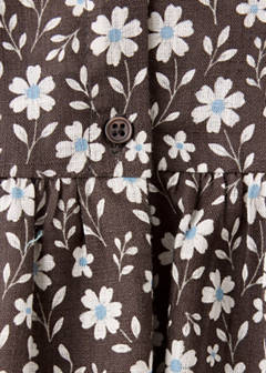 Floral print blouse — Brown 6