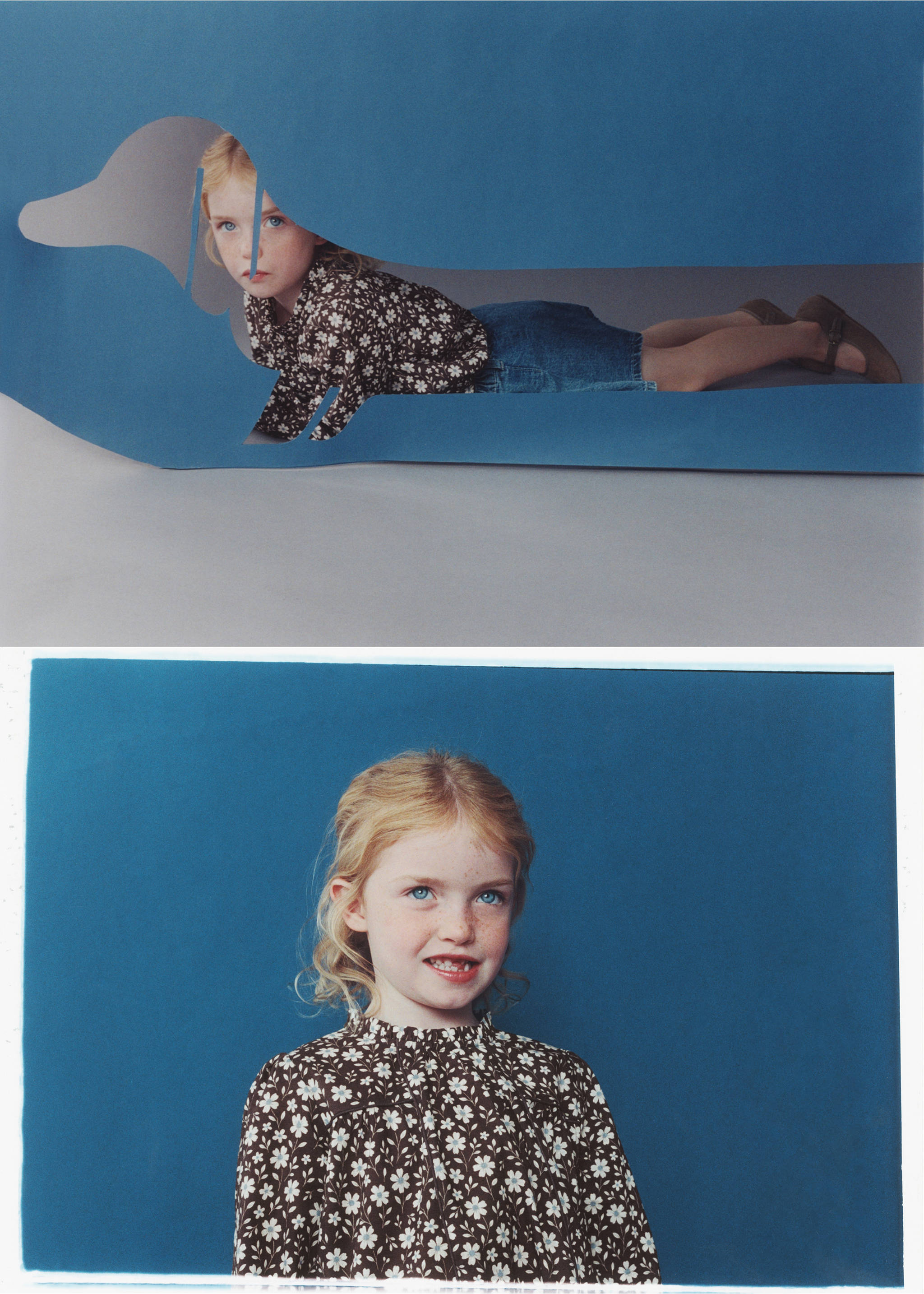 Floral print blouse - Details of the article 5, Brown. Ref: 37025164-00.