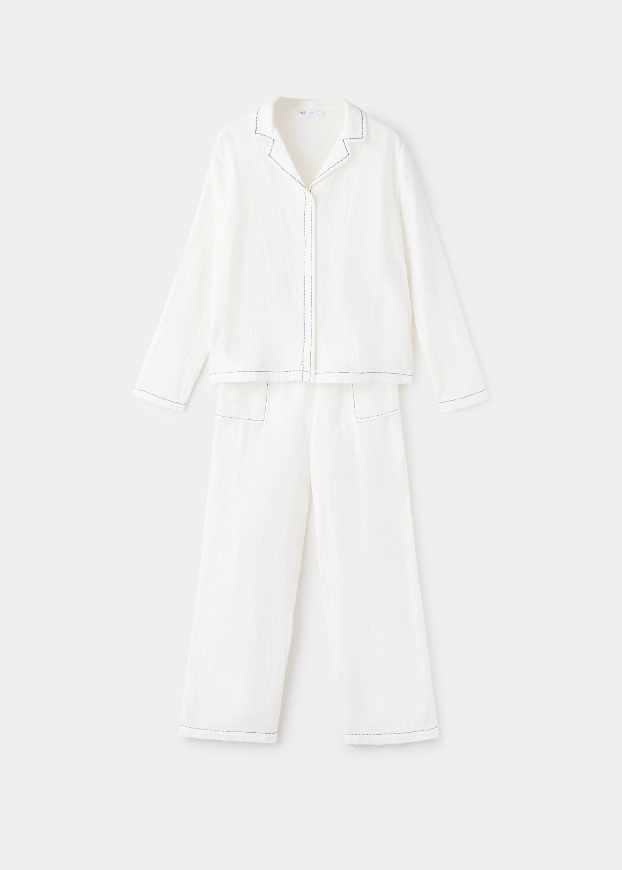 Pyjama deux pièces surpiqûre - Article sans modèle