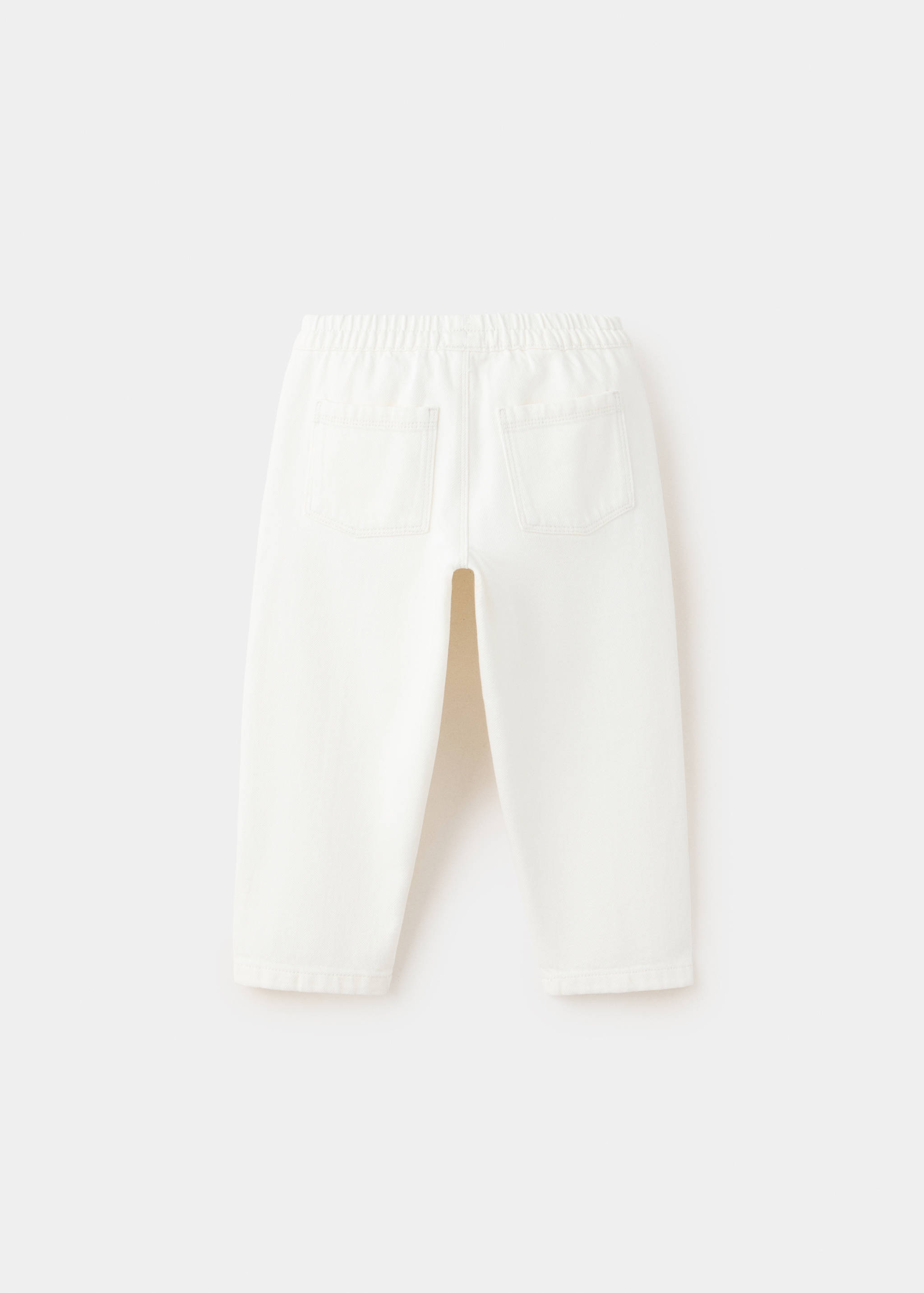 Straight-fit cotton trousers - Reverse of the article