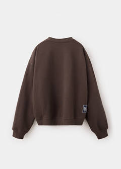 Oversized printed sweatshirt — Brown 8