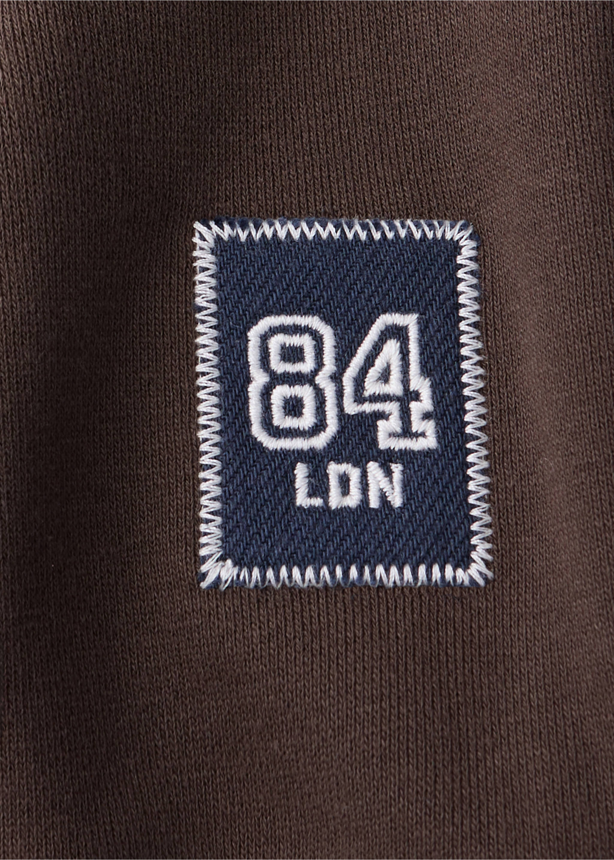 Oversized printed sweatshirt - Details of the article 8, Brown. Ref: 37025167-00.