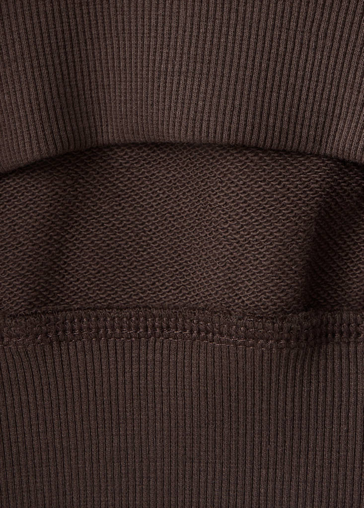 Oversized printed sweatshirt — Brown