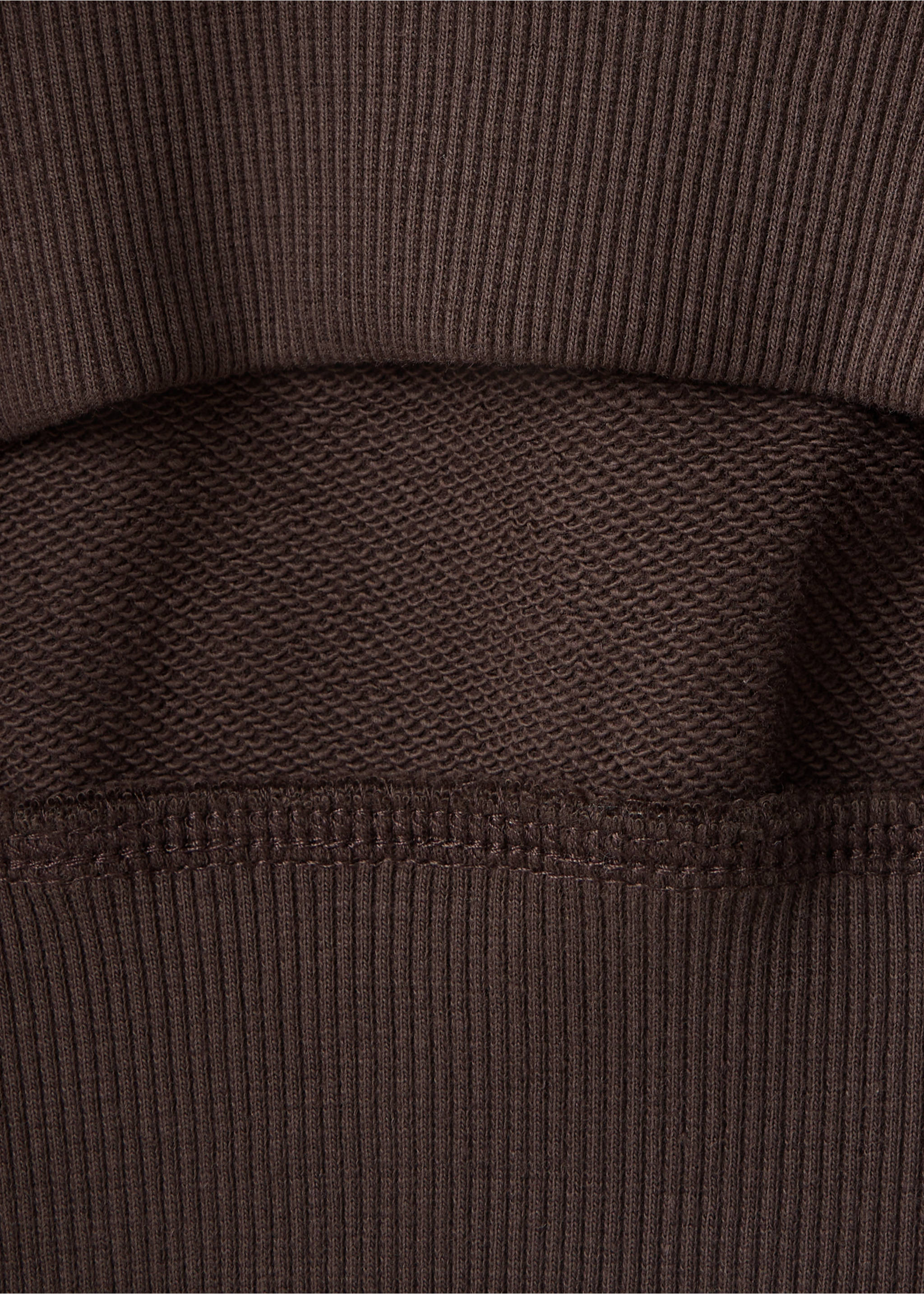 Oversized printed sweatshirt - Details of the article 0, Brown. Ref: 37025167-00.