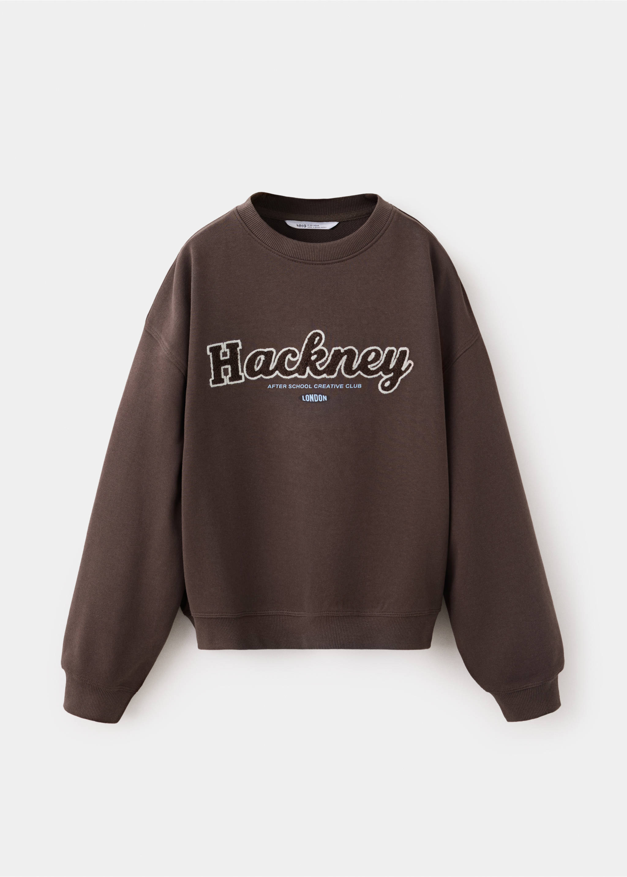 Oversized printed sweatshirt - Article without model, Brown. Ref: 37025167-00.