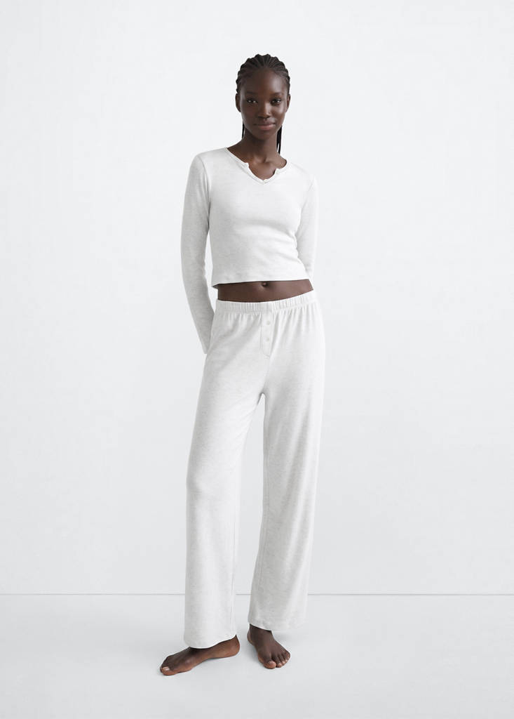 Long pyjama pack — Medium Heather Grey
