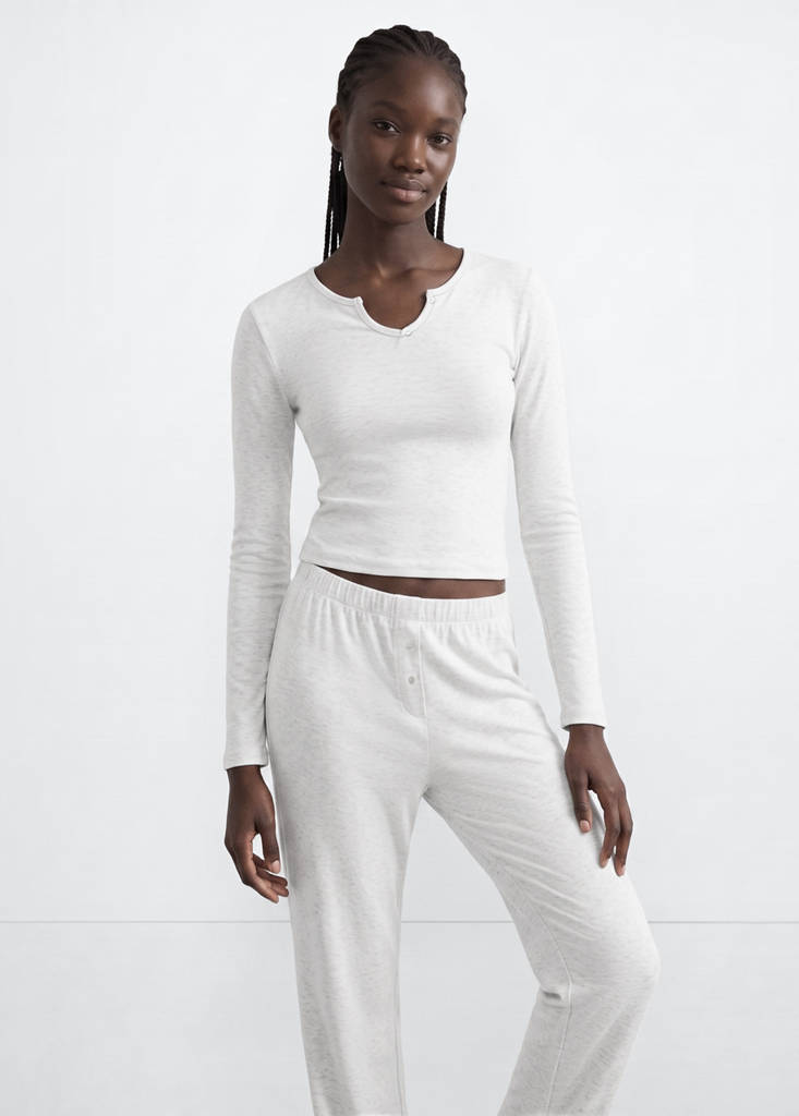 Long pyjama pack — Medium Heather Grey