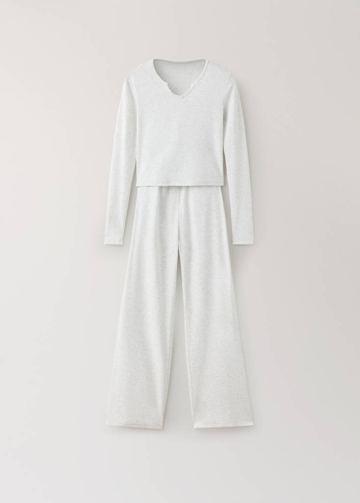 Long pyjama pack — Medium Heather Grey