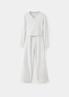 Flecked cotton pyjamas — Medium Heather Grey 4
