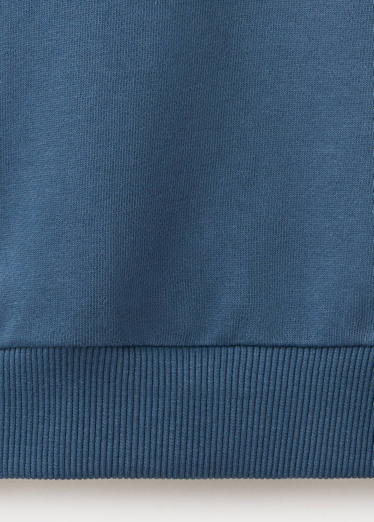 Relaxed fit embroidered sweatshirt — Blue