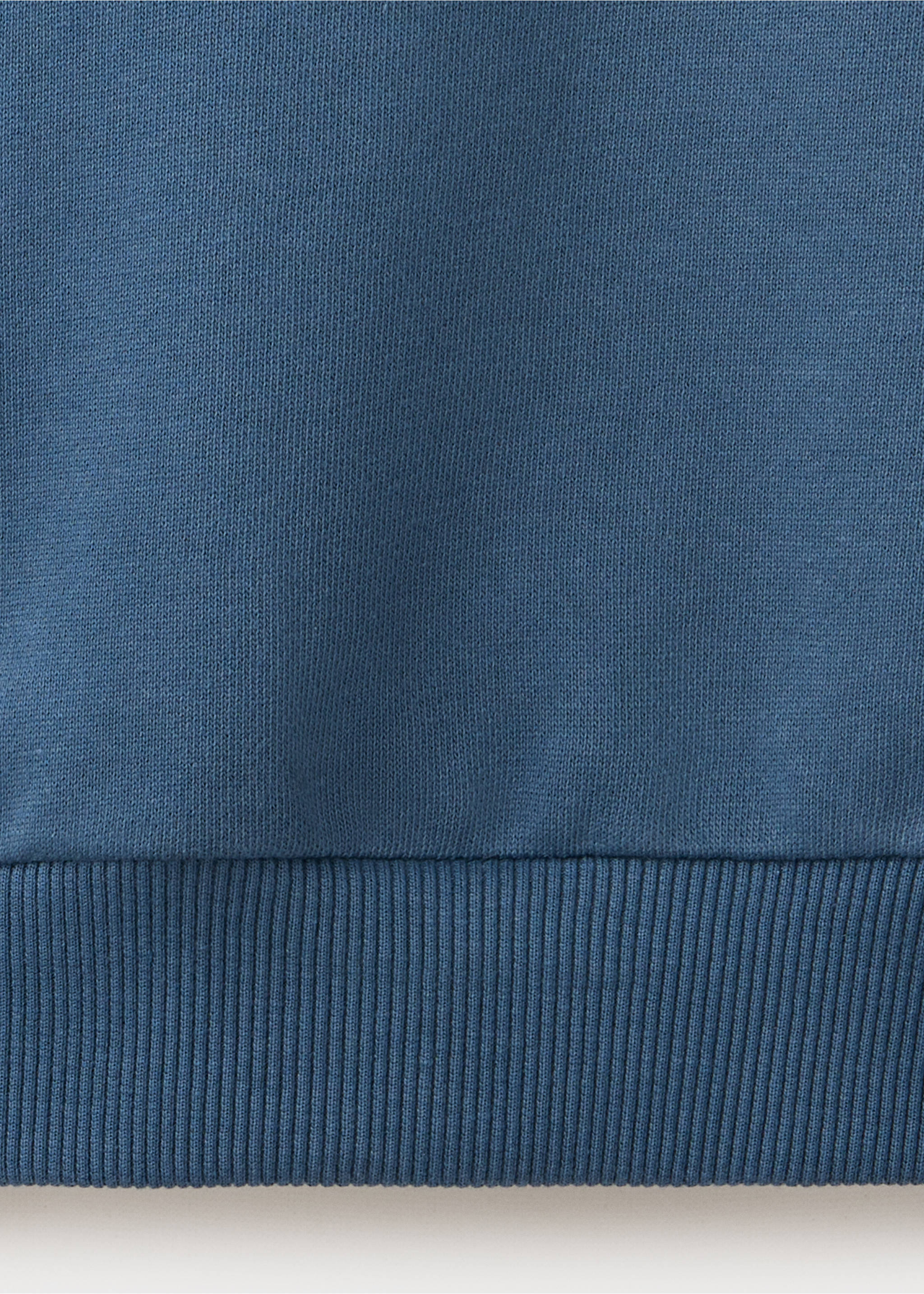 Relaxed fit embroidered sweatshirt - Details of the article 0, Blue. Ref: 37025170-00.