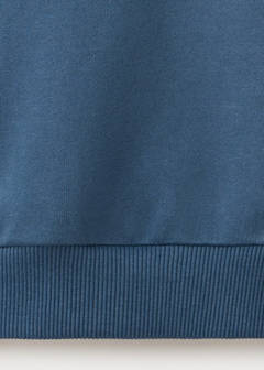 Relaxed fit embroidered sweatshirt — Blue 7