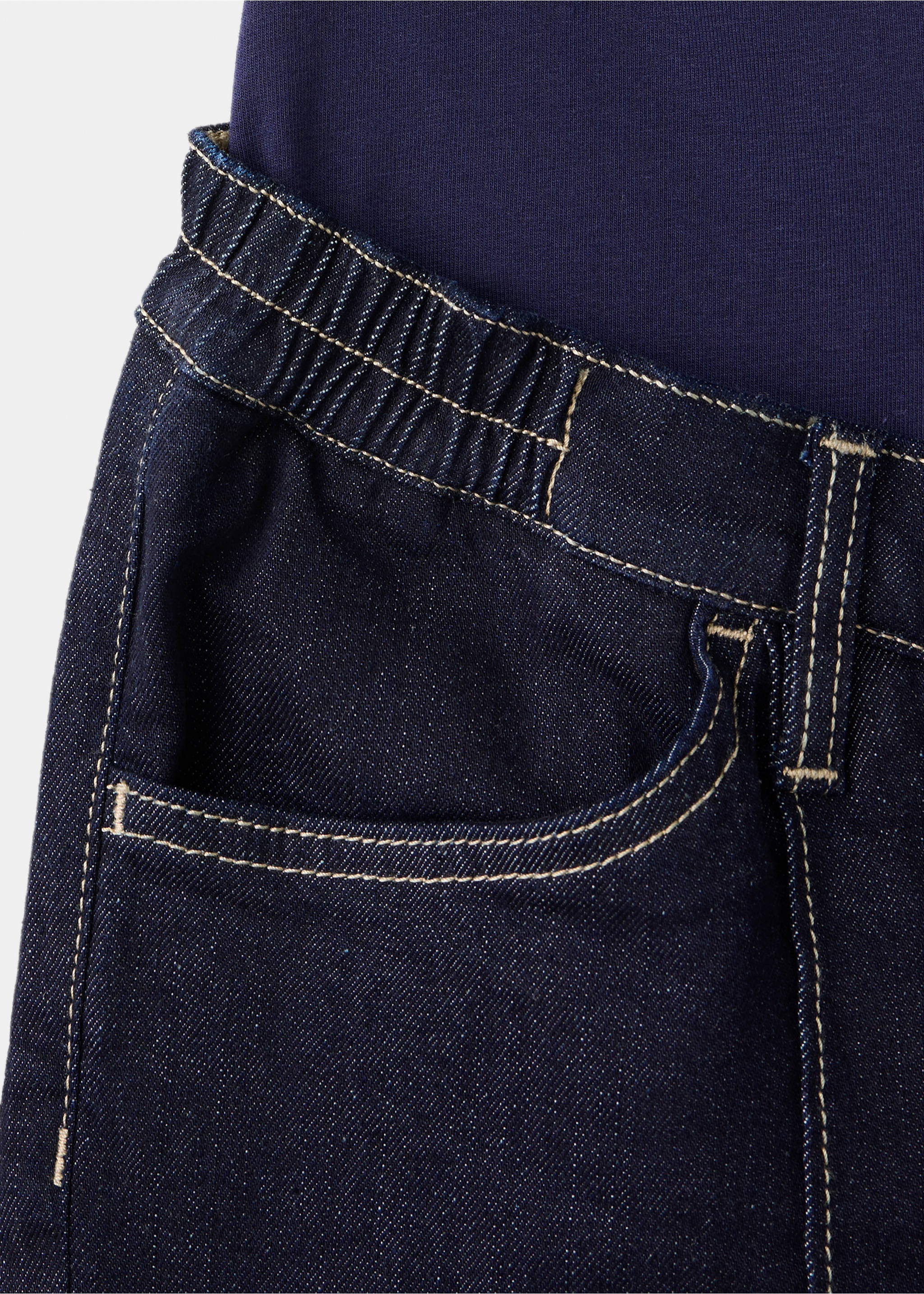 Jean large de grossesse - Détail de l'article 8, Bleu. Ref: 37025173-00.