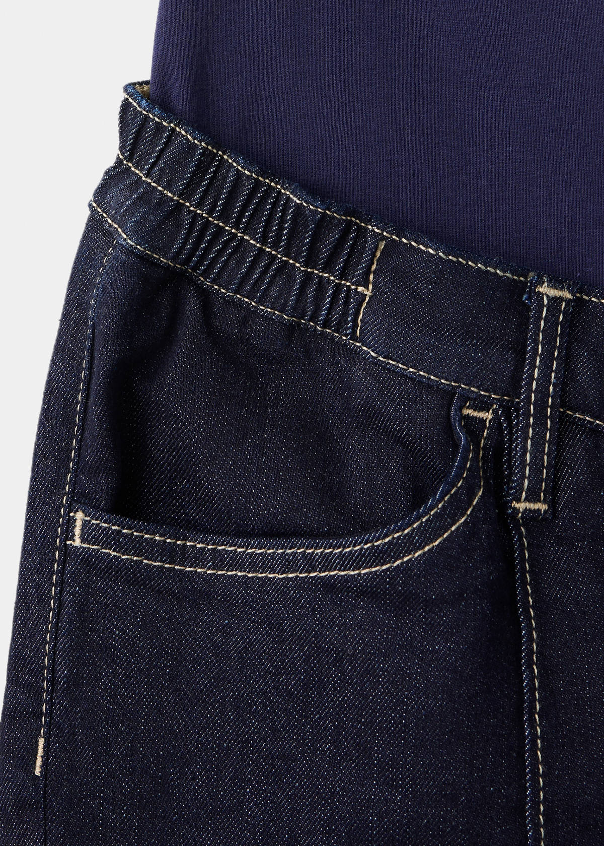 Wide leg maternity jeans — Open Blue