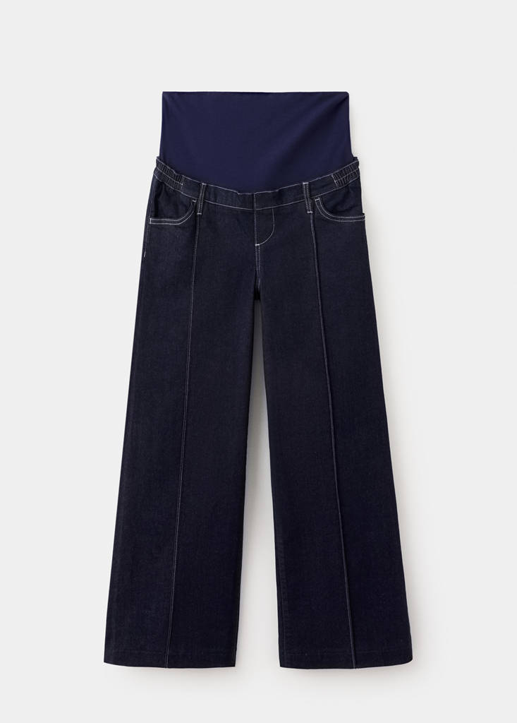 Wide leg maternity jeans — Open Blue