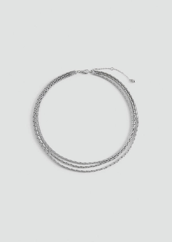 Slim chain necklace — Silver