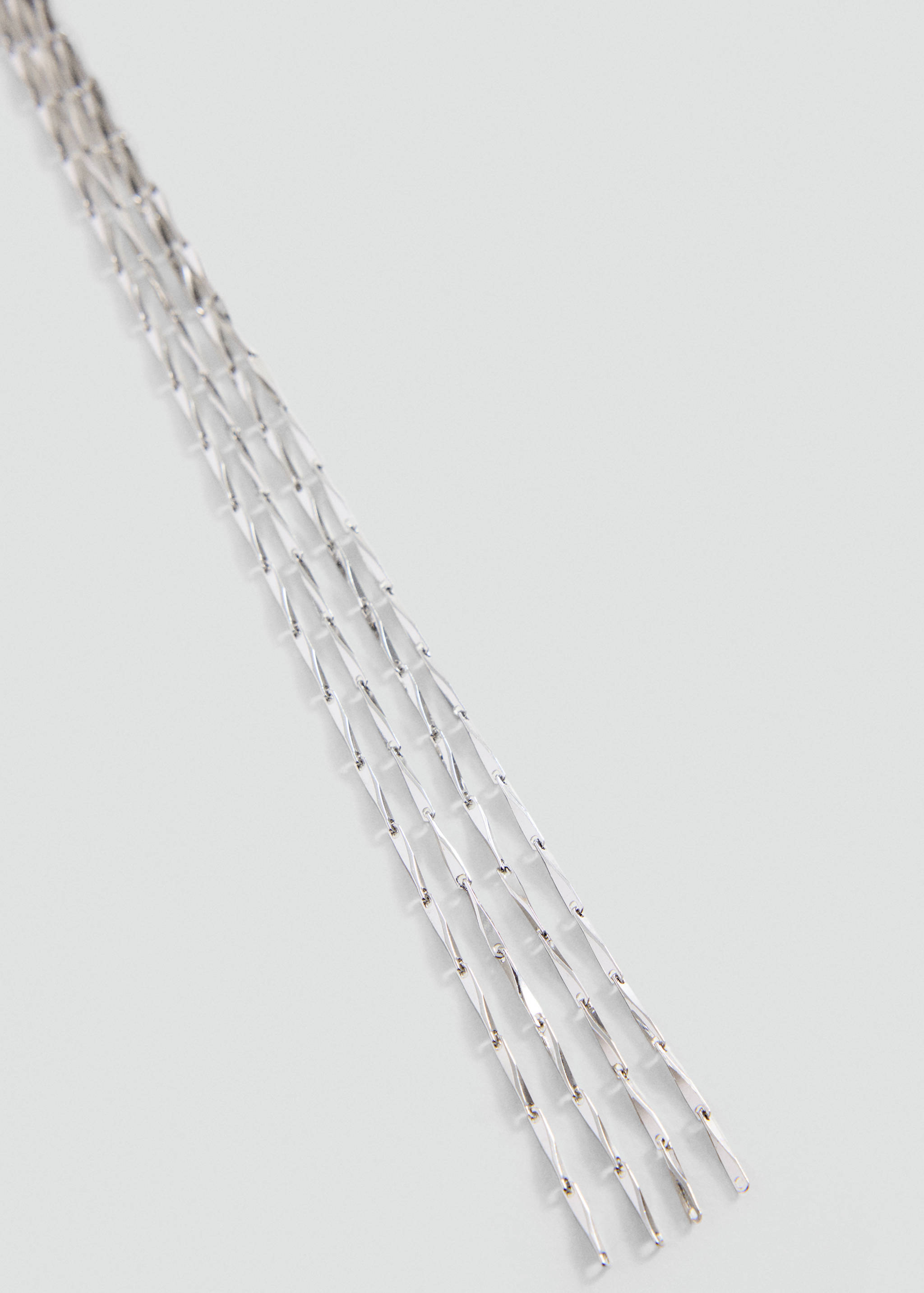 Collier chaînes pendentifs - Plan moyen