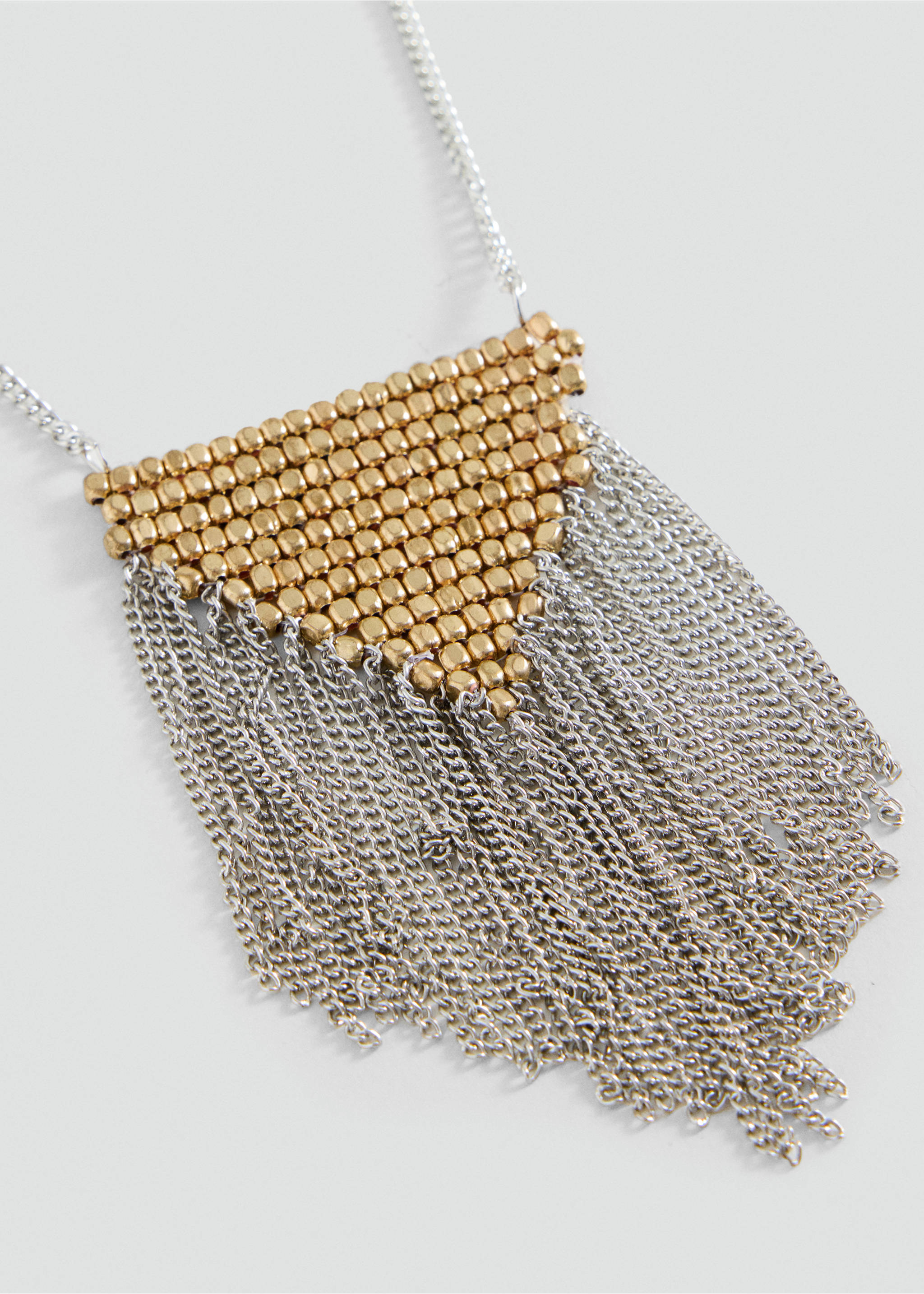 Mixed metal collar - Medium plane, Silver. Ref: 37025191-00.
