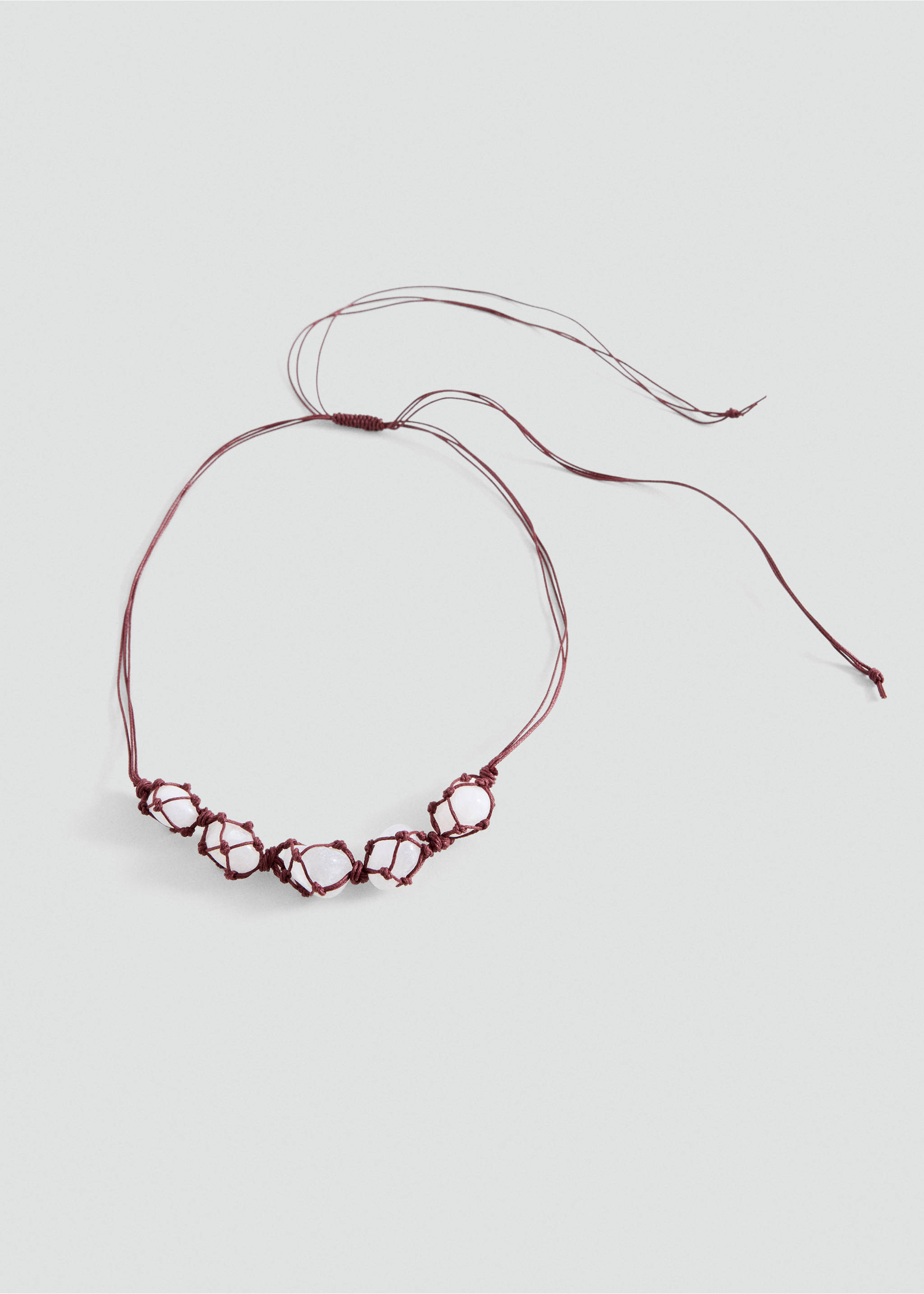Necklace with natural stones - Article without model, Silver. Ref: 37025192-00.