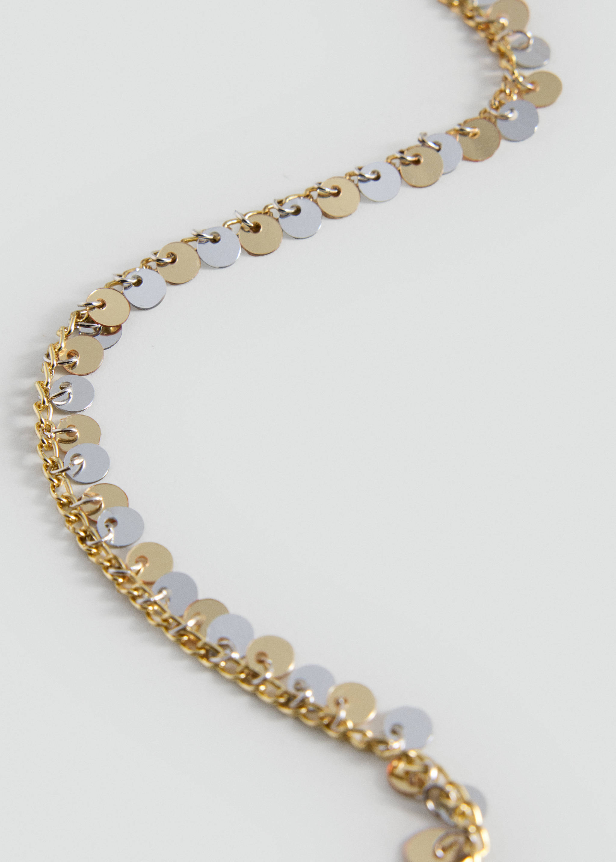 Sequin chain necklace - Medium plane