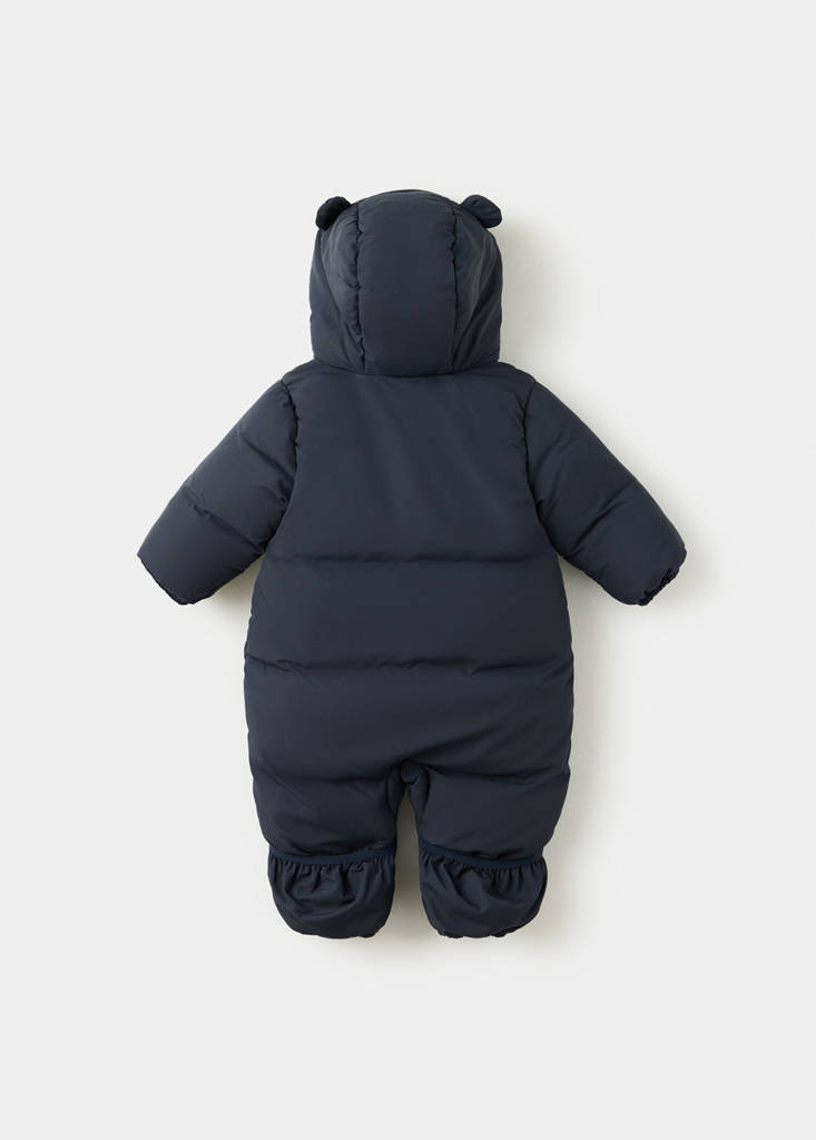 Quilted hoodie with ear details — Navy