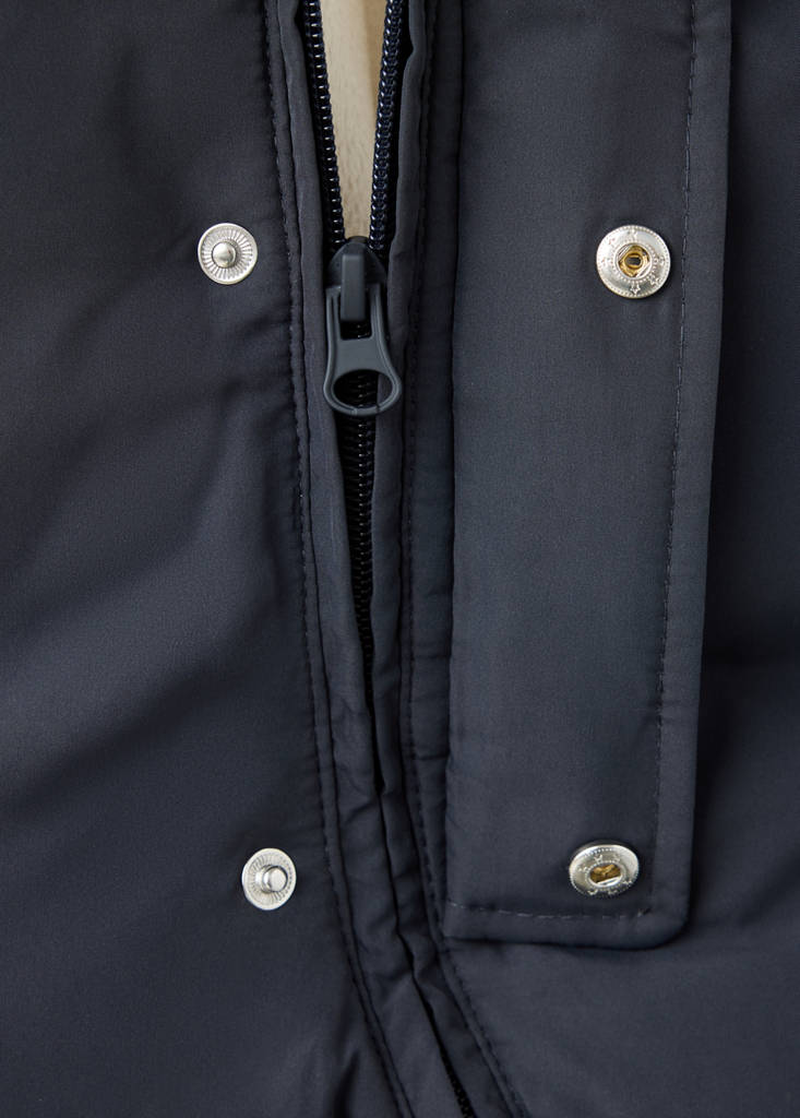 Quilted hoodie with ear details — Navy