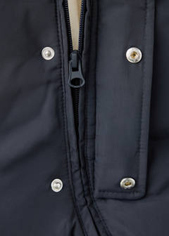 Quilted hoodie with ear details — Navy 2