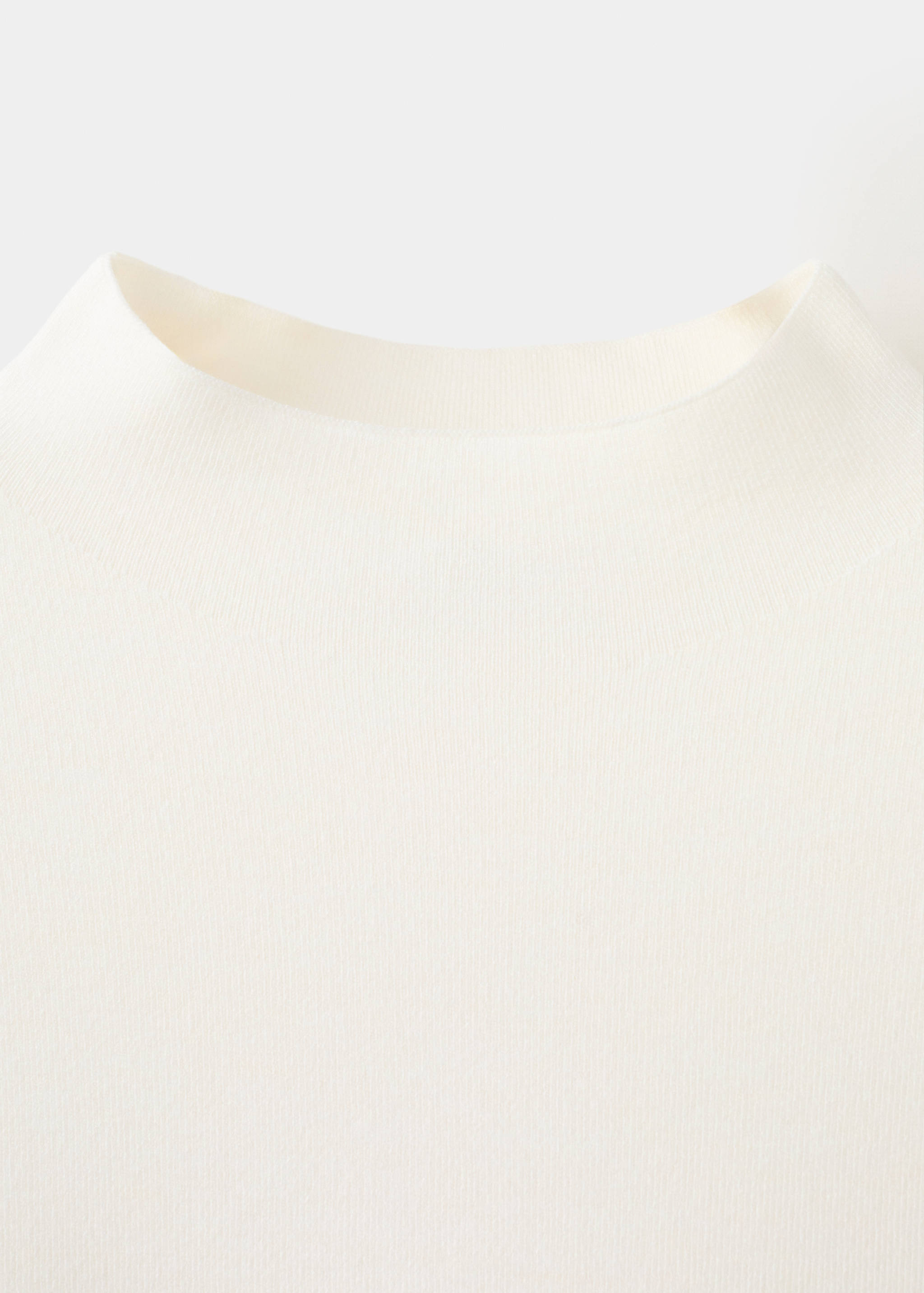 Knitted sweater with perkins neck - Details of the article 8