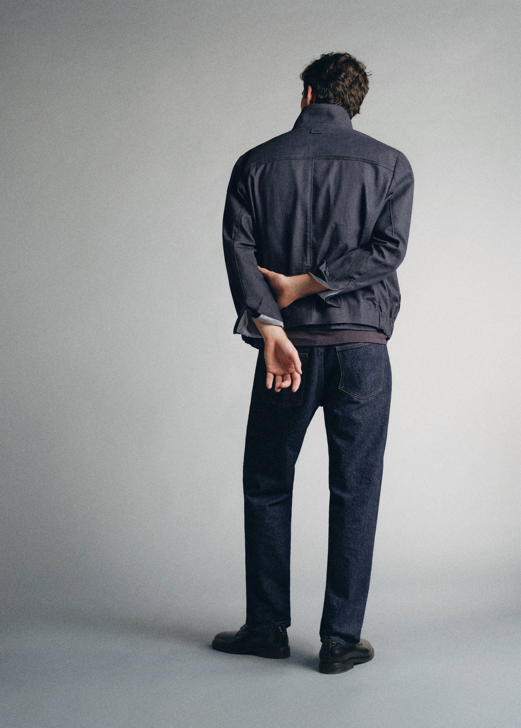 Veste bomber en denim de coton - Verso de l’article
