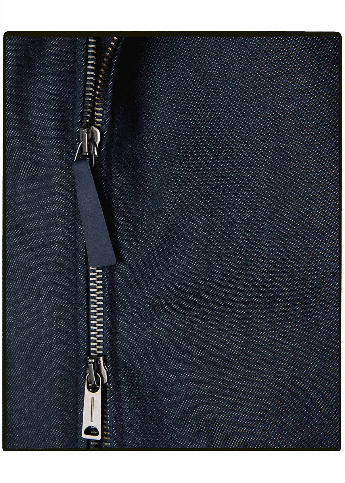 Cotton denim jacket — Open Blue