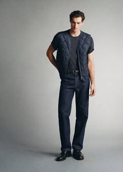 Padded gilet, 100% cotton — Open Blue 2