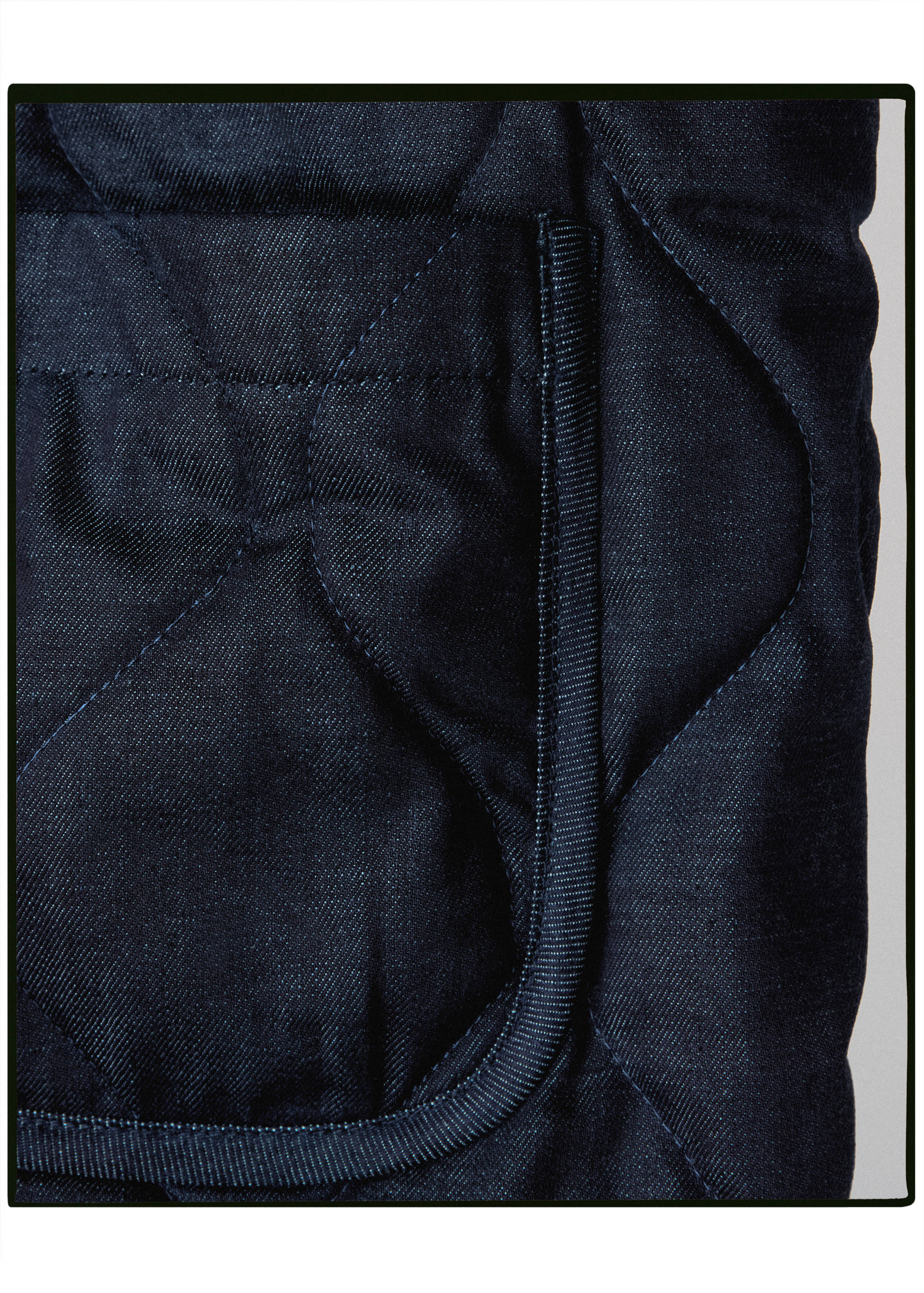 Gewatteerd gilet van 100% katoen, made in Portugal - Detail van het artikel 0, Open blauw. Ref: 37025840-00.